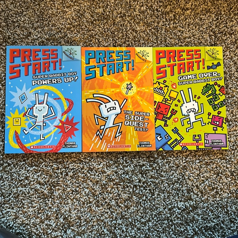 Set of 3 books Press Start by Thomas Flintham